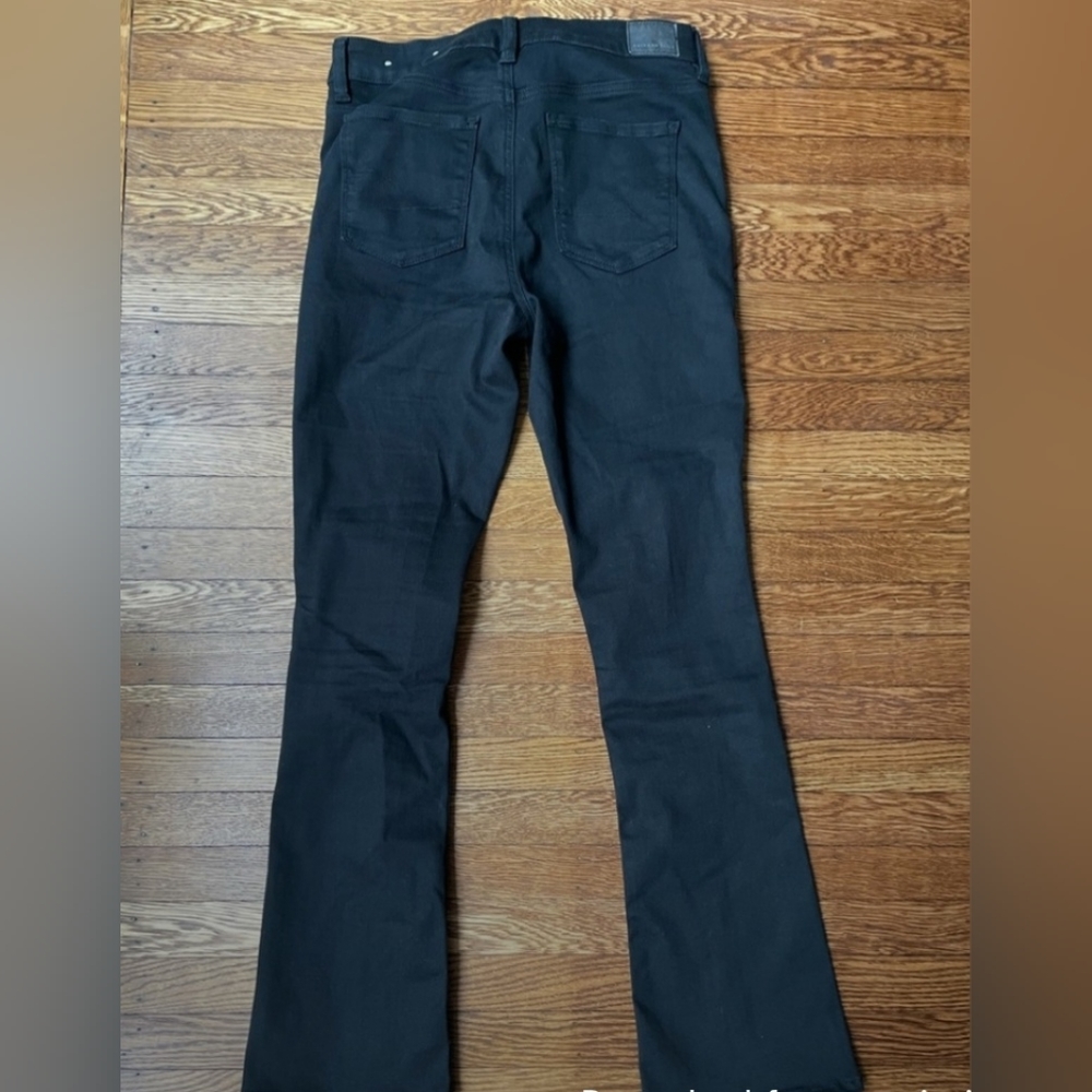 Black American Eagle bootcut stretch jeans 8